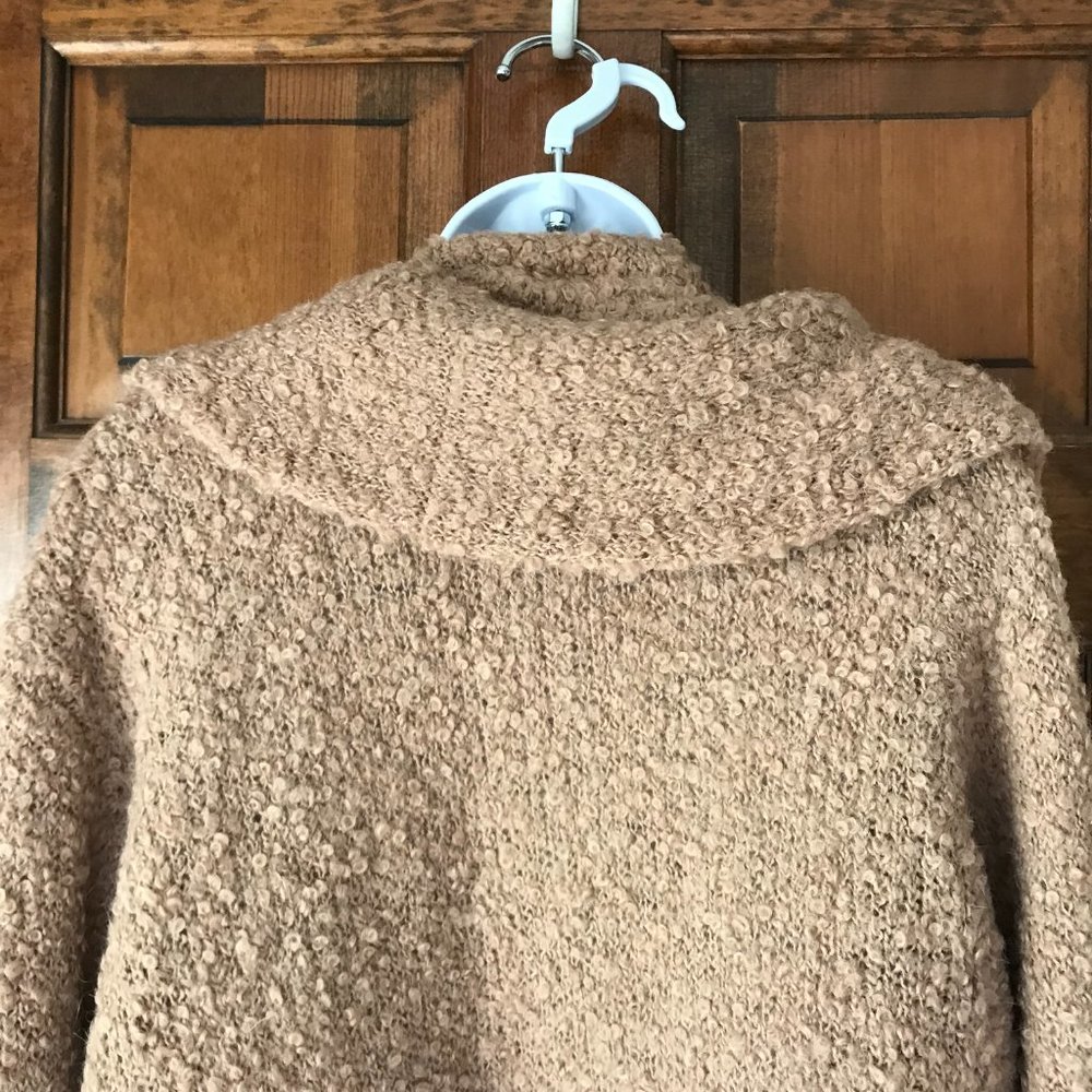 G.I.L.I. Brown Textured Open-Front Sweater - Picture 9 of 12